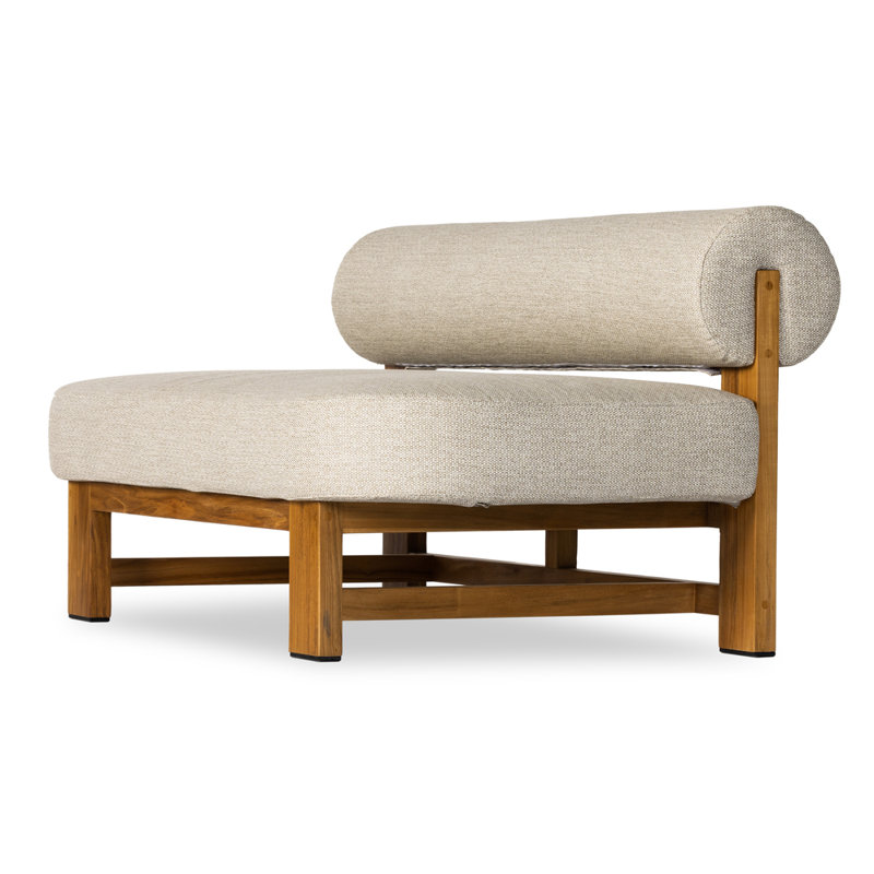 Laqueita 59.75'' Wide Teak Patio Sofa with Cushions