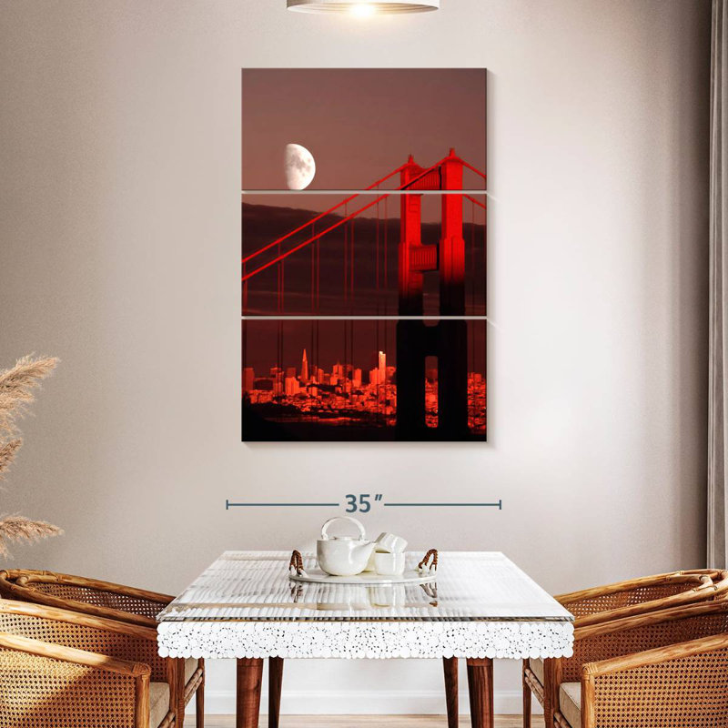 Lilie Golden Gate Moon, 50" H x 32" W