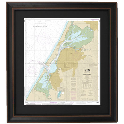 Humboldt Bay | Nautical Chart | Framed Print