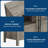 55" Sideboard Buffet Cabinet with 4 Glass Doors & Ample Storage for Dining Room & Kitchen-671777156
