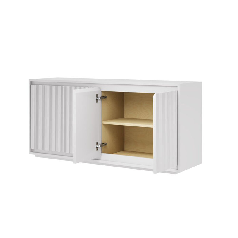 Ember Console Table, Strong White, 60"