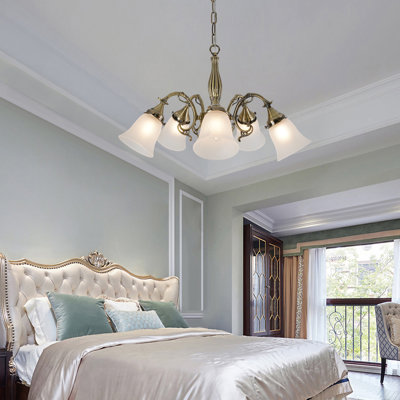 5-light Vintage Chandelier Glass Chandelier