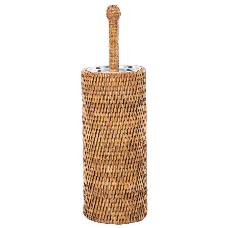 Beachcrest Home Everard Toilet Brush Brush with Stand, White-Wash & Reviews | Wayfair