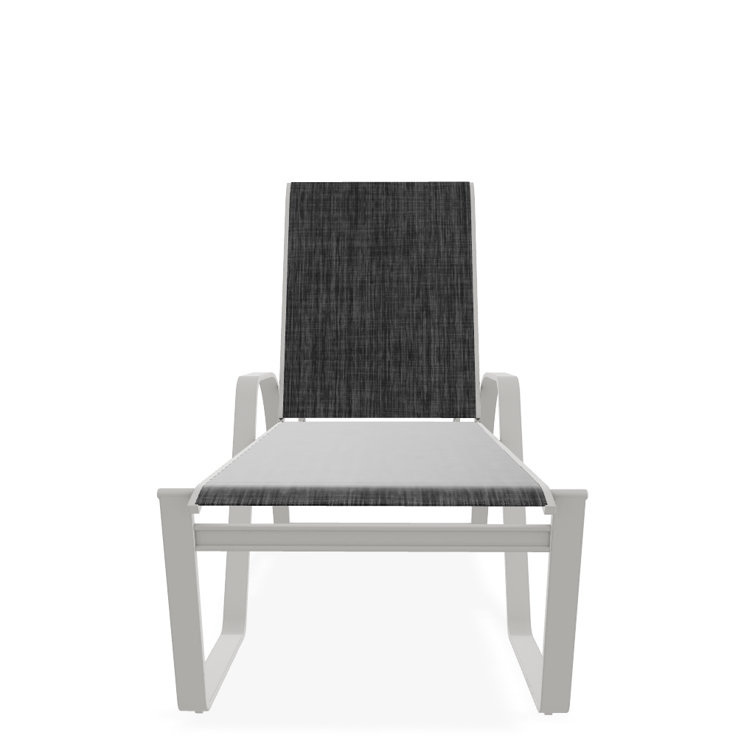 Holna Outdoor Rust-Resistant Metal Chaise Lounge