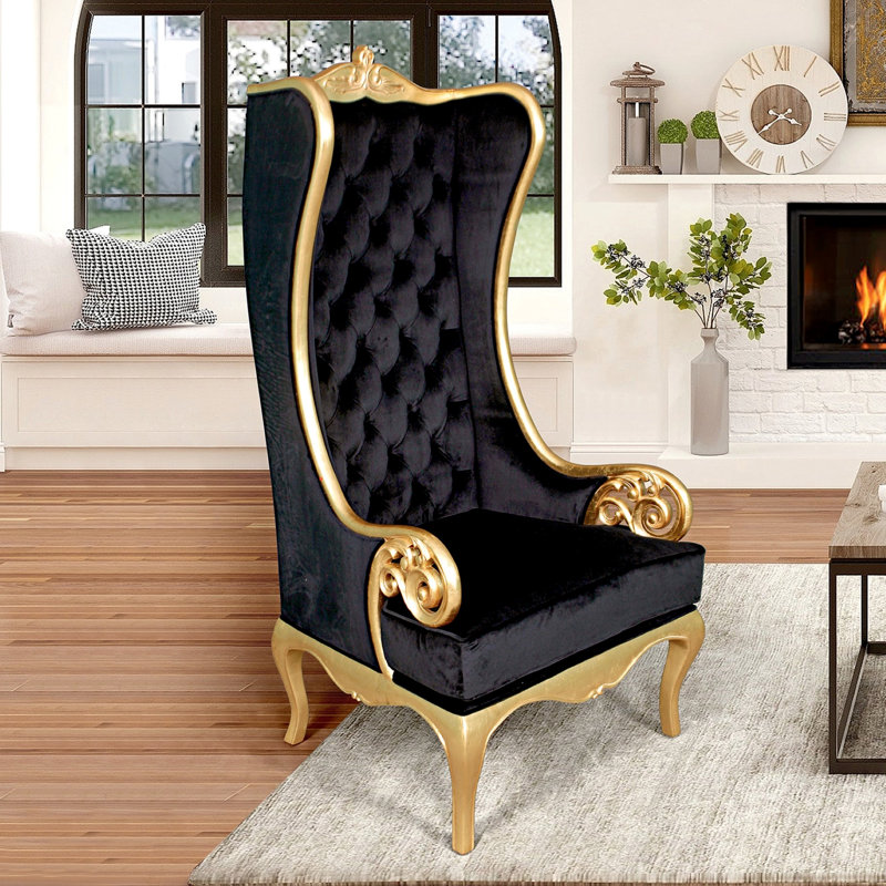 Fauteuil à oreilles Mavro Palazzo