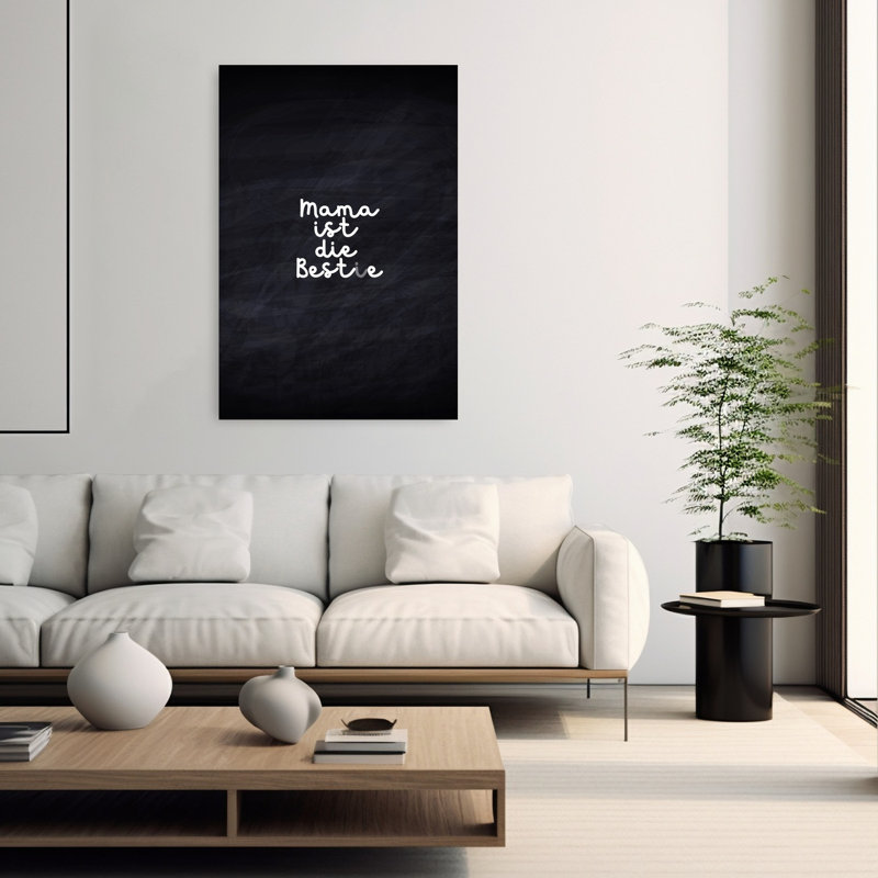 Art mural contemporain Mama, 60" H x 40" W