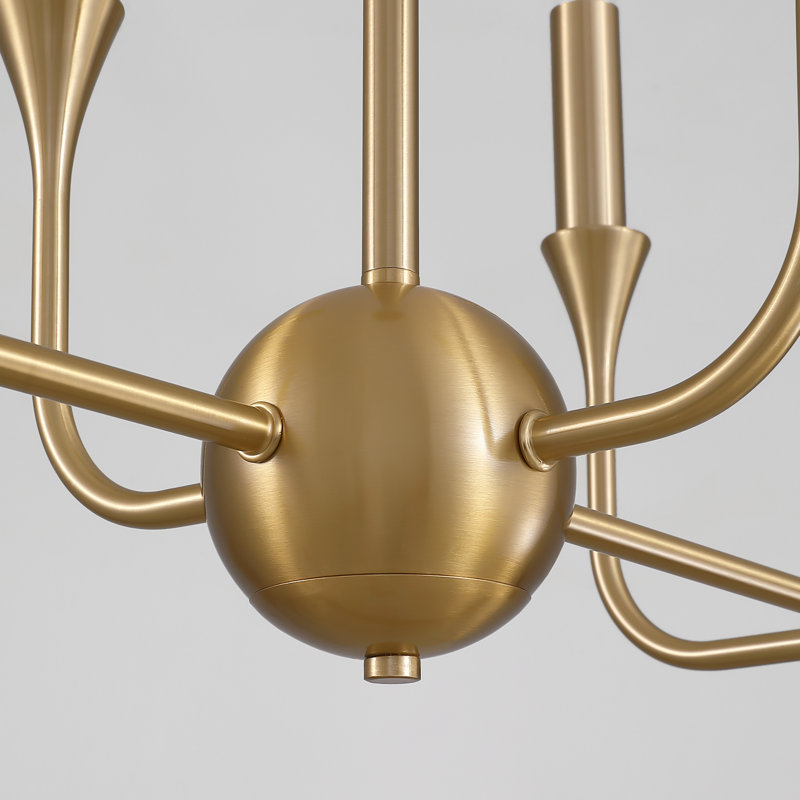 Cristain 8-Light Dimmable Candle Style Chandelier