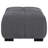 Plather Charcoal Grey Upholstered Rectangular Ottoman-846341991