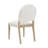 Ellis Mid-Century Fabric Upholstered Armless Dining Chairs With Rubberwood Frame-120098140