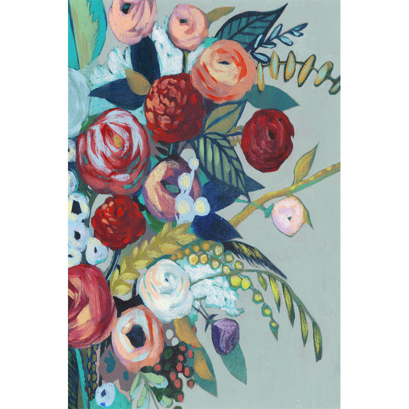 Lyrical Array I - Wrapped Canvas Painting, 46cm H x 30cm W