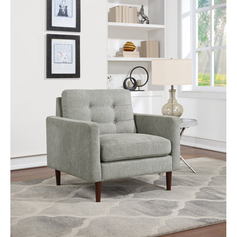Chaise Mid-Century Grayburn, Fumée