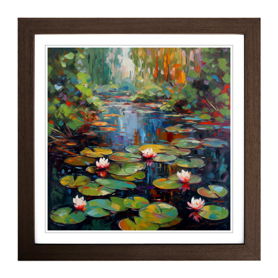 Water Lily Pond Fauvism No.1 - Framed Print
