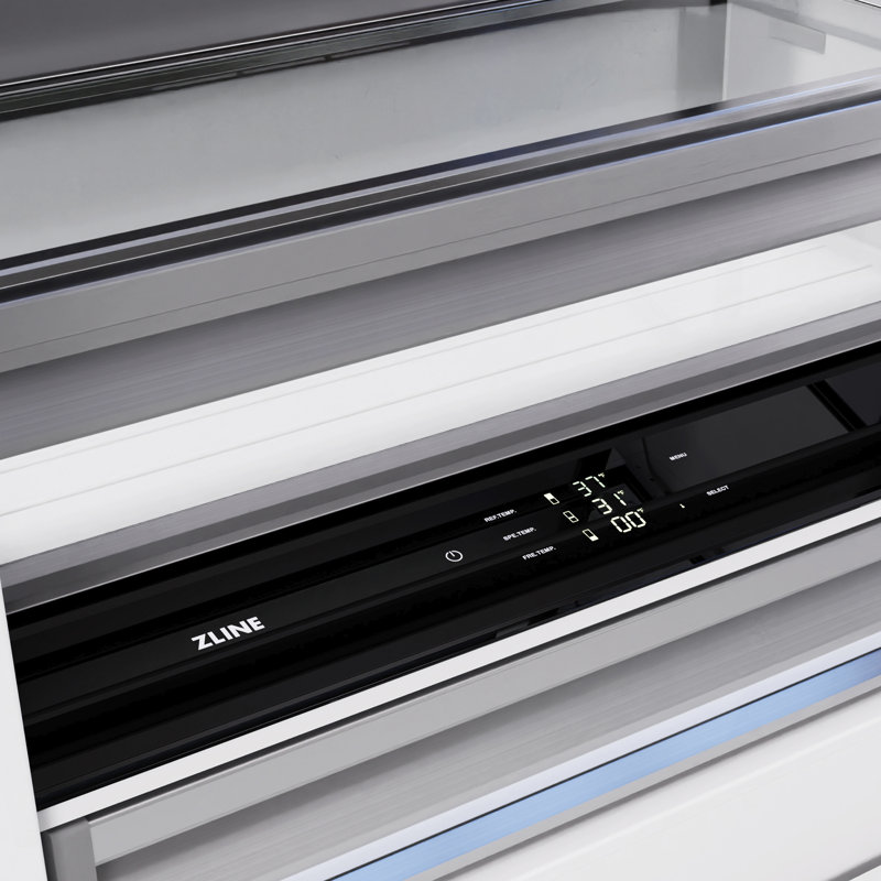 ZLINE Autograph 72 in. Built-In Refrigerator in Stainless Steel w/ Gold Accents, Stainless Steel/Graphite Gray/Polished Gold
