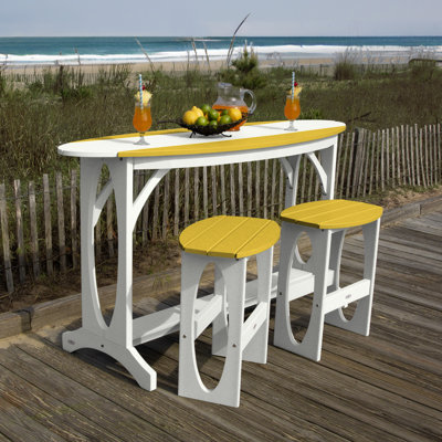 Shoreline 3-Piece Bar Height Balcony Set