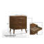 Table de chevet 3 tiroirs Imre-991312826
