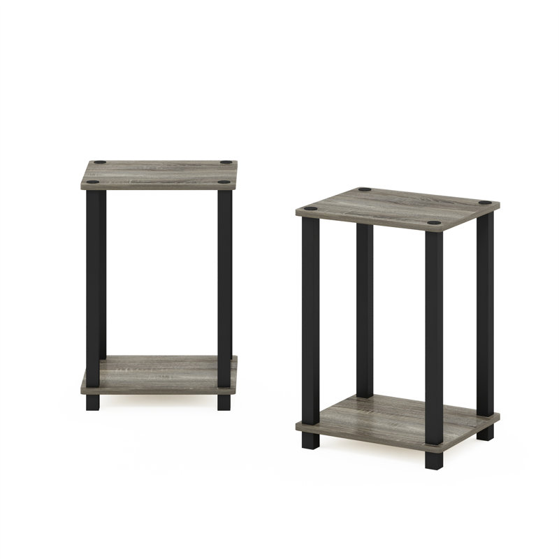 Krenselewski Simplistic Small Side Tables 2 Pieces Set, French Oak