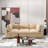 Kessi 6-Piece Upholstered Modern Chenille Fabric Modular Sectional Sofa With Ottoman-1559439479