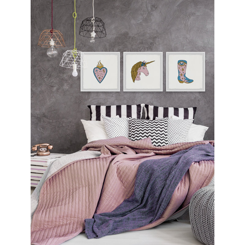 Codie Wild Soul And Free Spirit by Marmont Hill - 3 Piece Single Picture Frame Painting Set