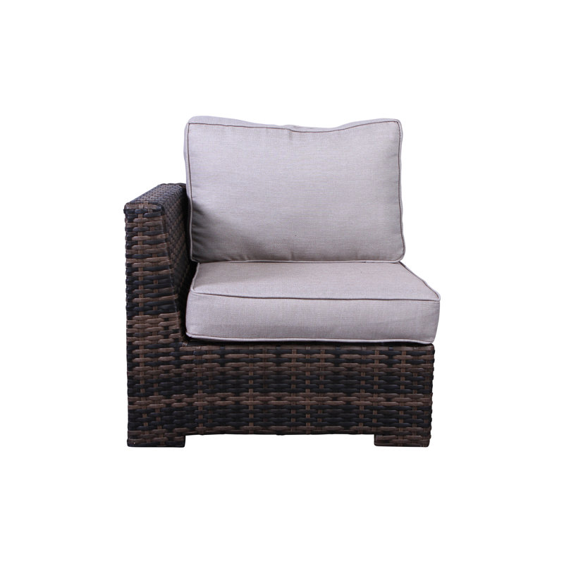 Chaise avec accoudoirs gauche / droite Cabana - brun