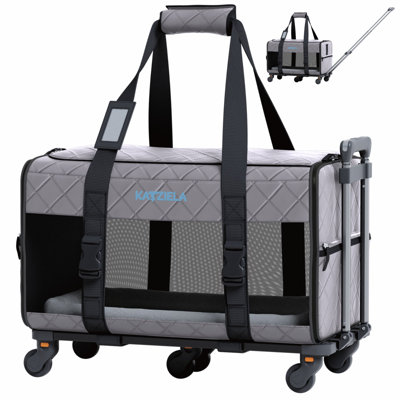 Tucker Murphy Pet Glatzmayer Pet Carrier With Removable Wheels And Telescopic Handle