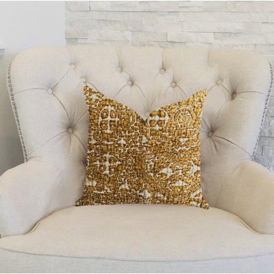 Golden Cosmo Textured Luxury Pillow