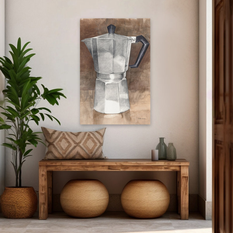 «Coffee Pot Ii Art», art abstrait contemporain, H 48 po x l 32 po