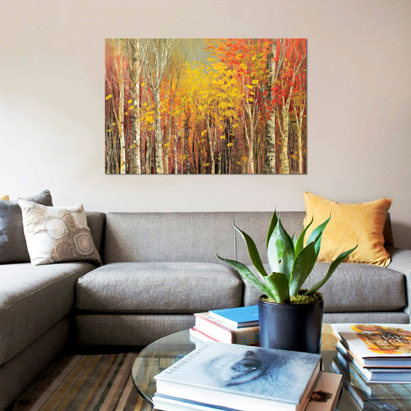 " Tangled Colours " by Tatiana Iliina, 18" H x 26" W x 1.5" D, Black Framed Canvas, No Mat