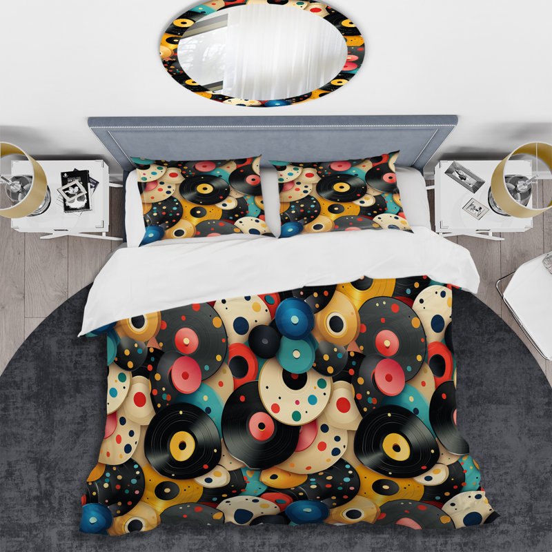 Ensemble de housse de couette 1970S, Housse de couette pour très grand lit et 2 très