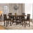 Ferrara Walnut 2-Drawer Counter Height Table