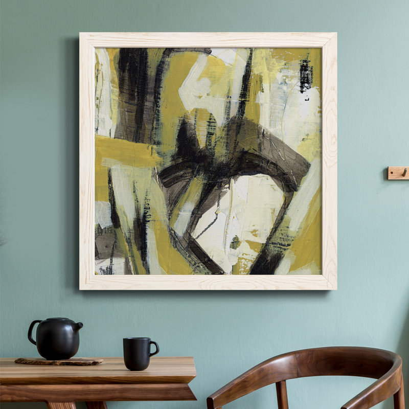 Toile encadrée Citron Rhythm I-Premium - prête à être accrochée, Cadre blanc, H 27,5 po x l 27,5 po x P 1,5 po