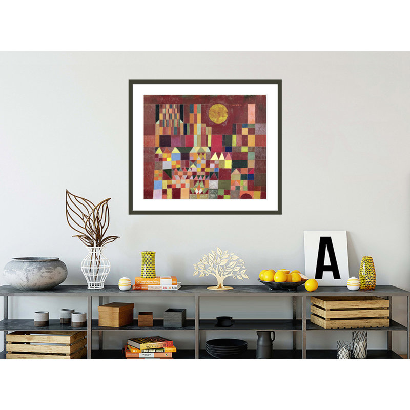 «Castle and Sun» par Paul Klee, impression giclée encadrée, 33.5" H x 38.15" W
