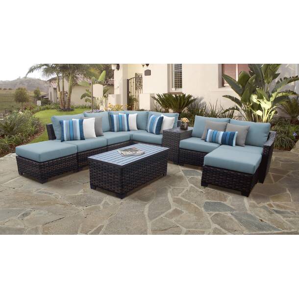 kathy ireland Homes & Gardens by TK Classics 64'' Wicker Outdoor ...