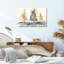 Ensemble de 1 tableau abstrait sur toile représentant un voilier-129321772-129321776