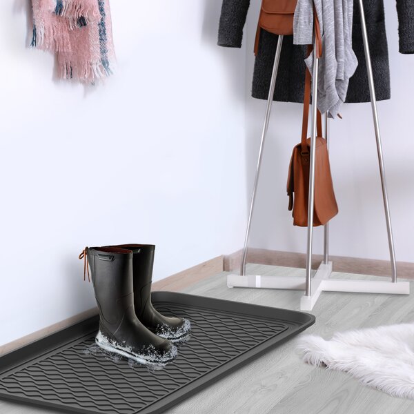Grid Water Trapper Mat | Gray | Size 6' x 8' | Recycled Materials