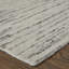 Brighton Hand Knotted Abstract Area Rug in Gray/Ivory-2041266753-2075759682