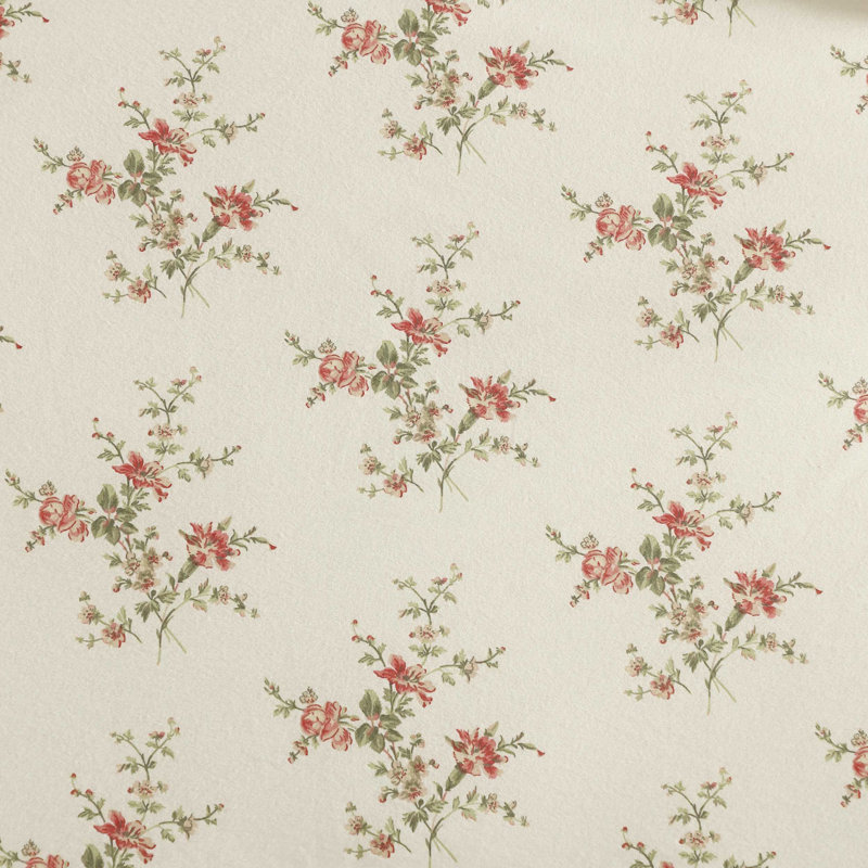 Ensemble d'édredon en flanelle de coton rouge Laura Ashley Jessika, Édredon simple