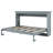 Twin Size Murphy Bed, can be Folded into a Cabinet, Gray