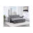 kona dark grey pull out sofa