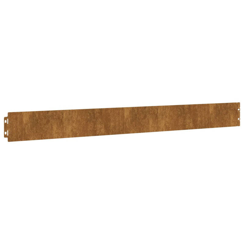 10cm H x 103cm W Corten Steel Lawn Edging