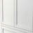 34.6 White Metal Pantry Cabinet with Adjustable Shelves