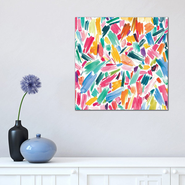 Ivy Bronx Artsy Abstract Strokes - Print | Wayfair.co.uk
