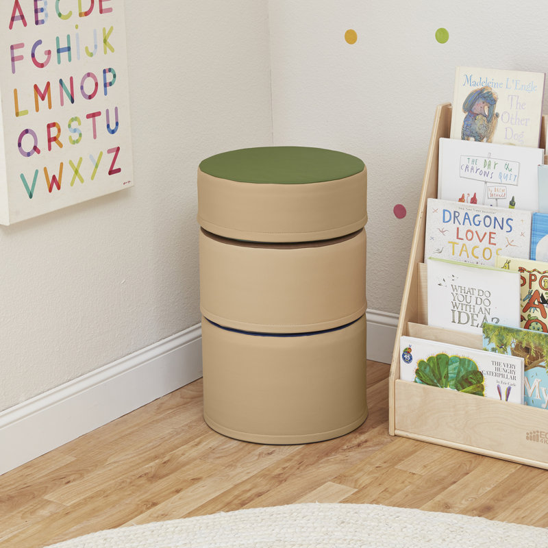 SoftZone Earthtone Foam Stump Stool Set, 3-Piece