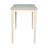 Rubberwood Rectangular Solid Wood Top with Solid Wood Base Dining Table