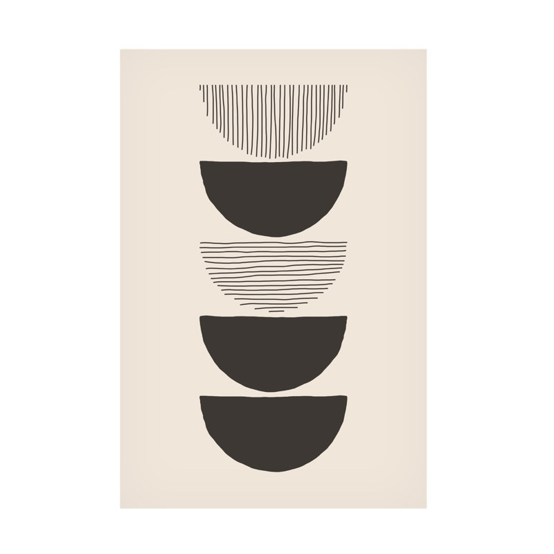«Circles And Lines 1 on Canvas» par Jay Stanley, reproduction, H 32 po x l 22 po x P 2 po