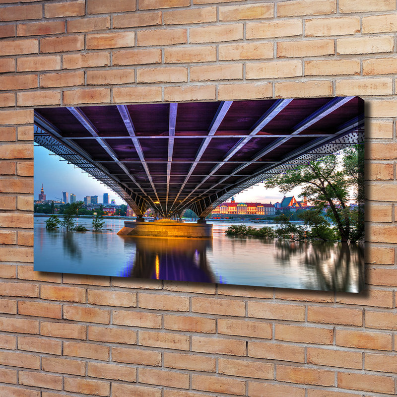 Bridge In Warsaw - Wrapped Canvas Print