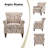 Asul Armchair with Nailhead Trim-2015657475