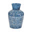 Vase en terre cuite fabriqué à la main avec col évasé et détails gravés - vasque artisanale décorative en céramique pour intérieurs modernes et d'inspiration mondiale-1011810299