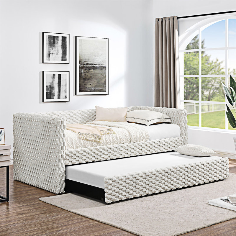 Upholstered Sofa Bed Daybed, Beige