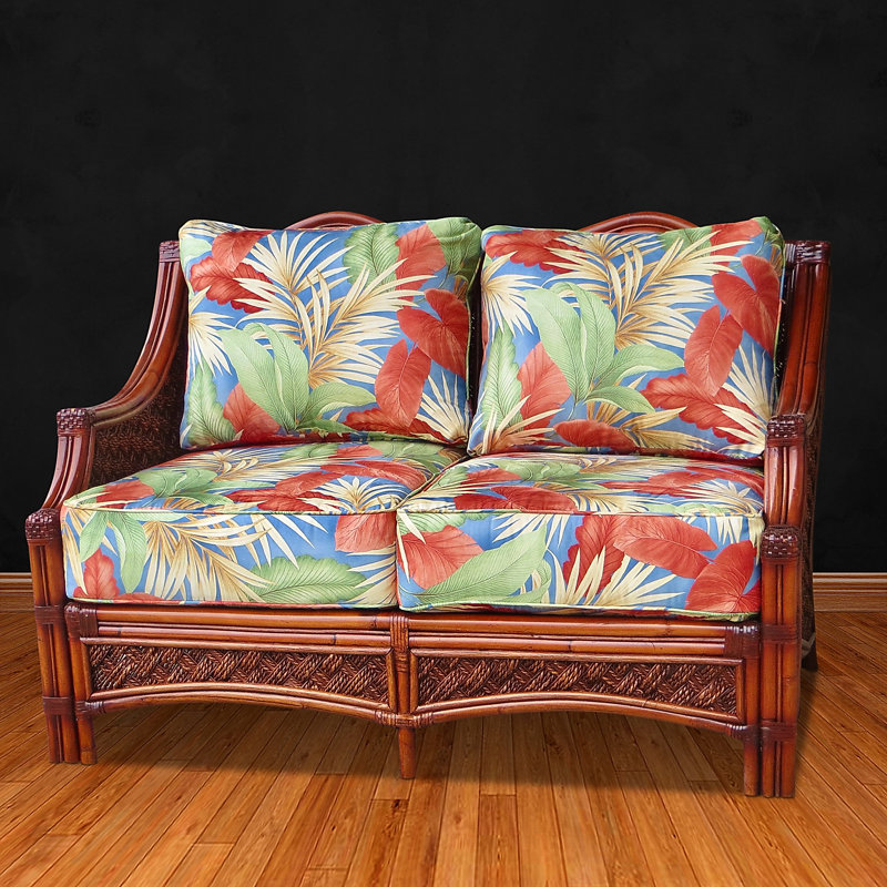 Schmitz Upholstered 50.5'' Loveseat, Light Camel, Self Welt