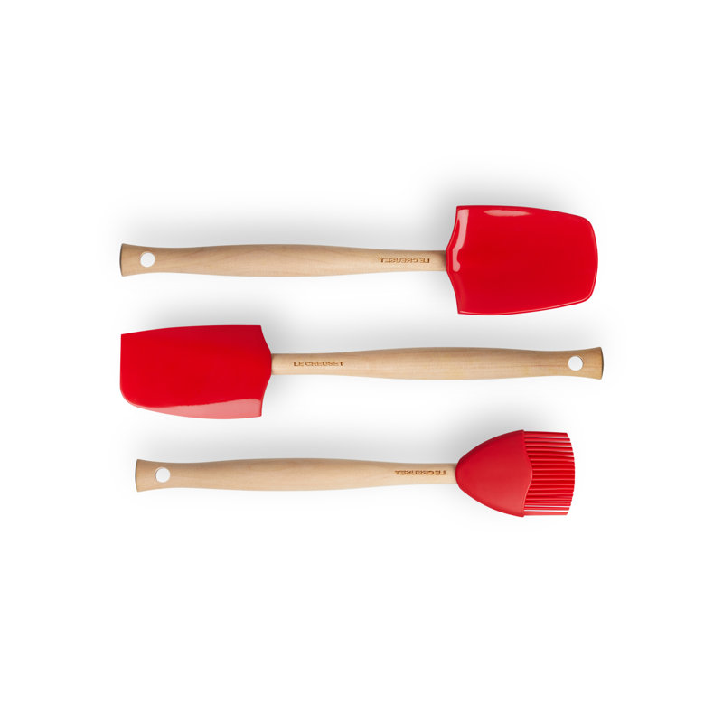 Le Creuset Set of 3 Craft Spatula's, Cerise